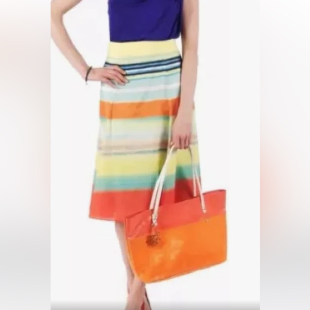 Ted Baker Multi Colored Chiffon Full Skirt